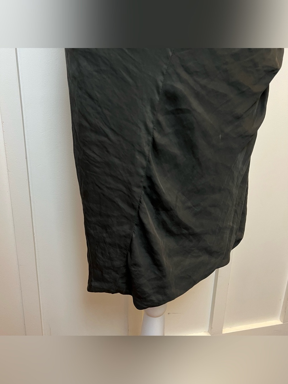AllSaints Japanese Cloth Gray Sleeveless Midi Dress Women’s Size US 6 / UK 10 - Picture 5 of 12